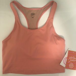Small Kortni Jeane Racerback top in pink icing